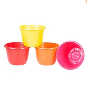 Set of 4 Bellagio 25cm (10in) Coloured Planters